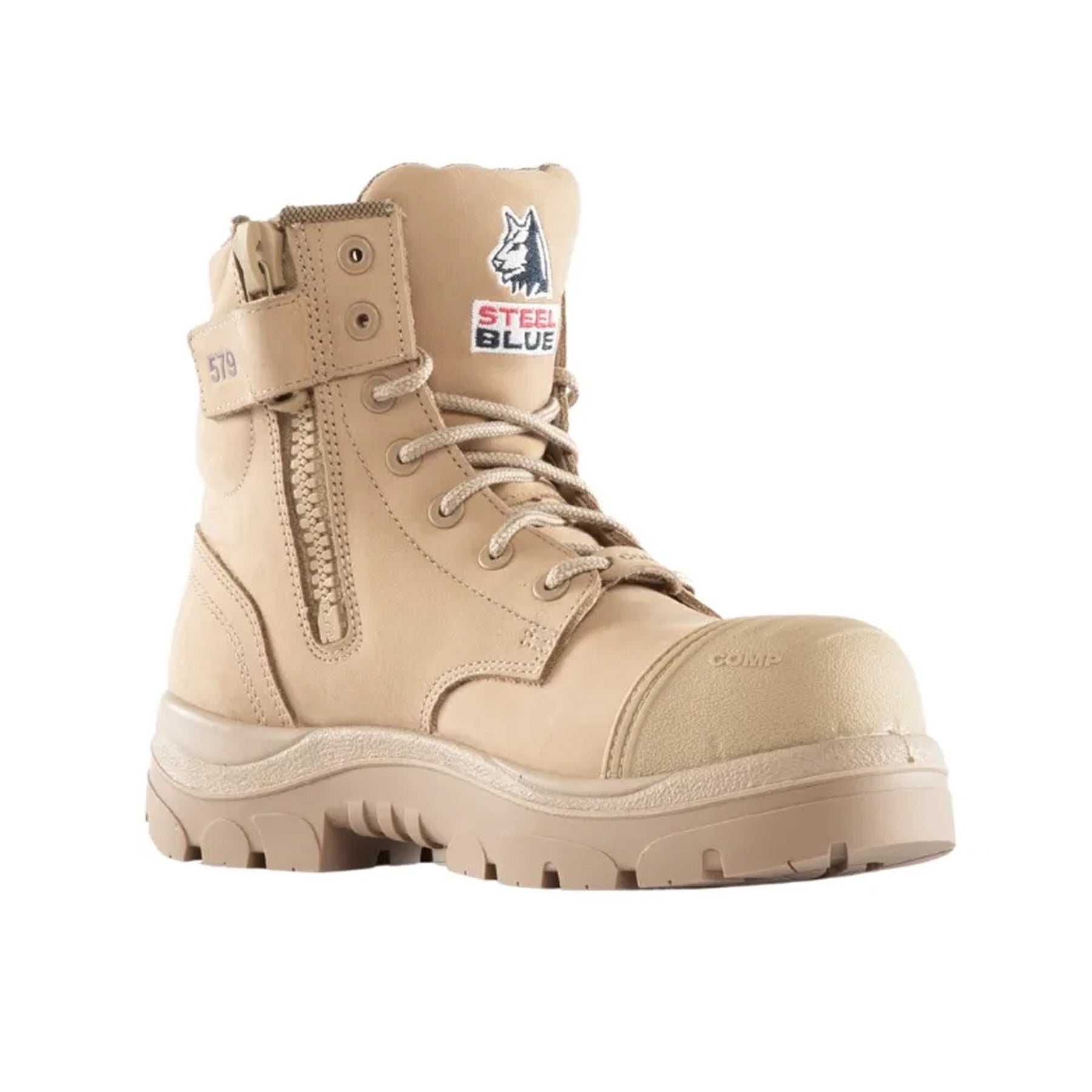 steel blue argyle ladies zip composite in sand