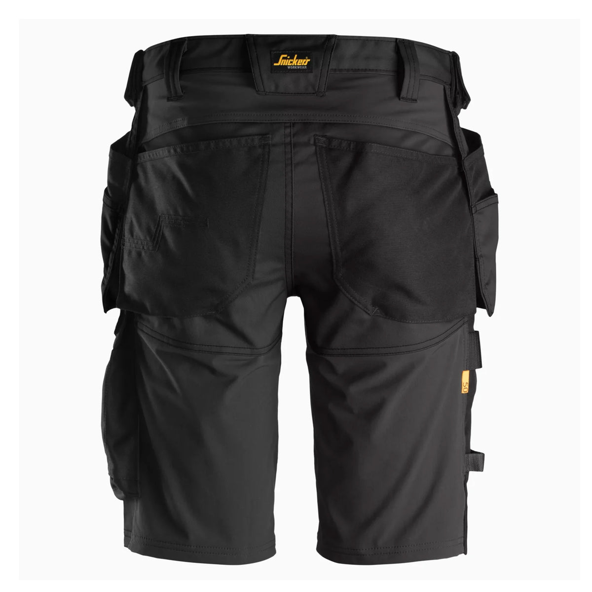 snickers allround work shorts with holster pocket in black