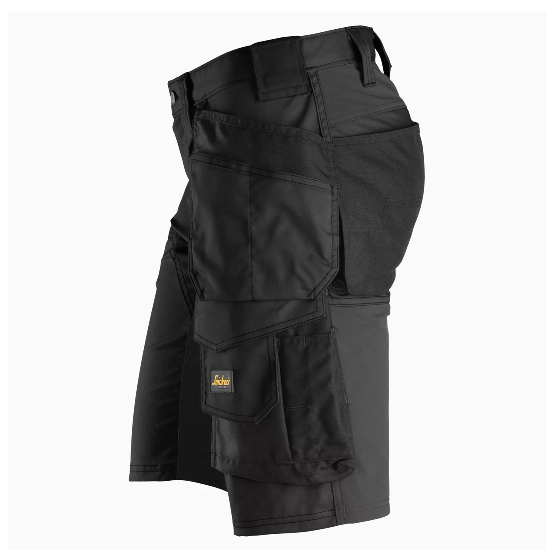 snickers allround work shorts with holster pocket in black