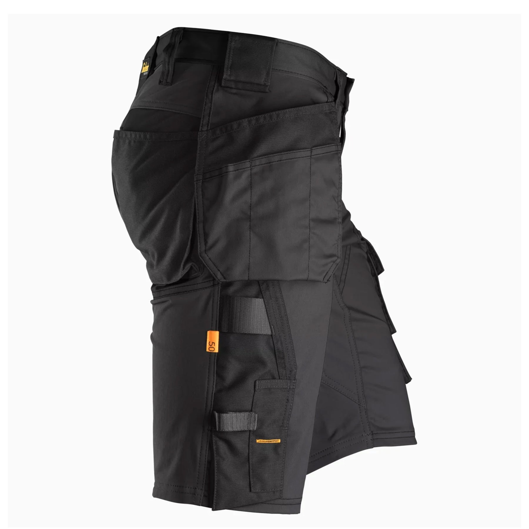 snickers allround work shorts with holster pocket in black