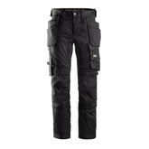 snickers all round work stretch pants with holster pockets in black