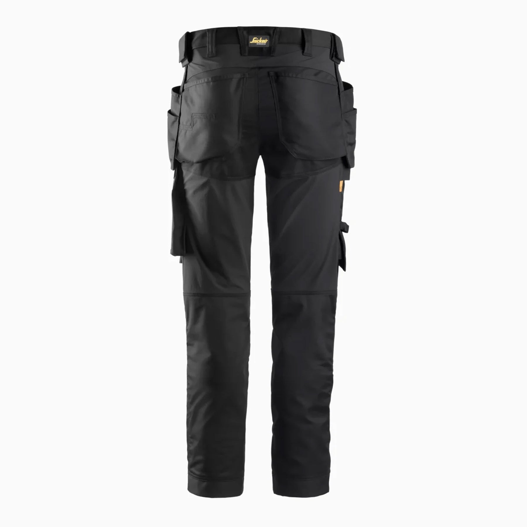 snickers all round work stretch pants with holster pockets in black