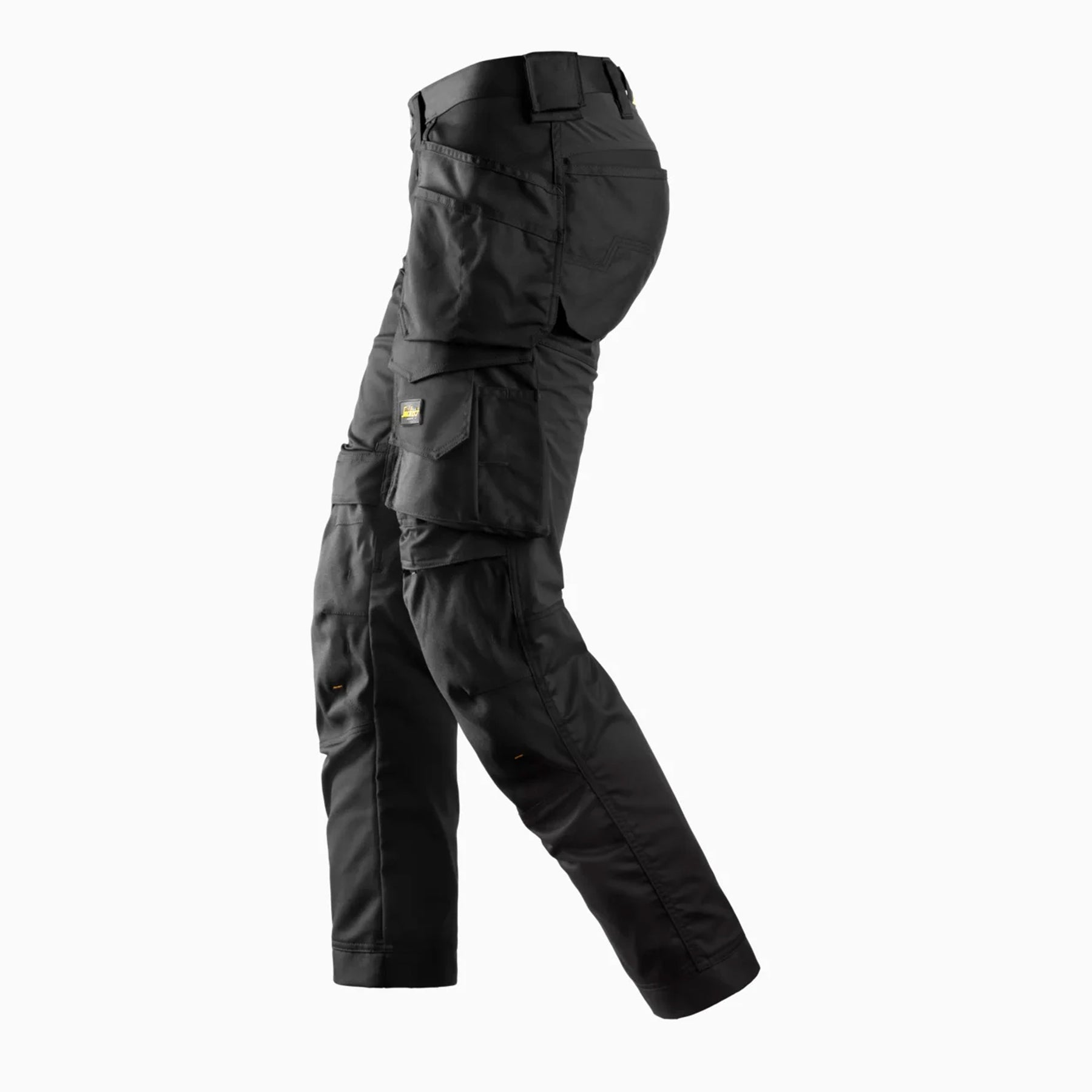 snickers all round work stretch pants with holster pockets in black