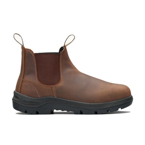 blundstone worklife elastic sided boot in teak