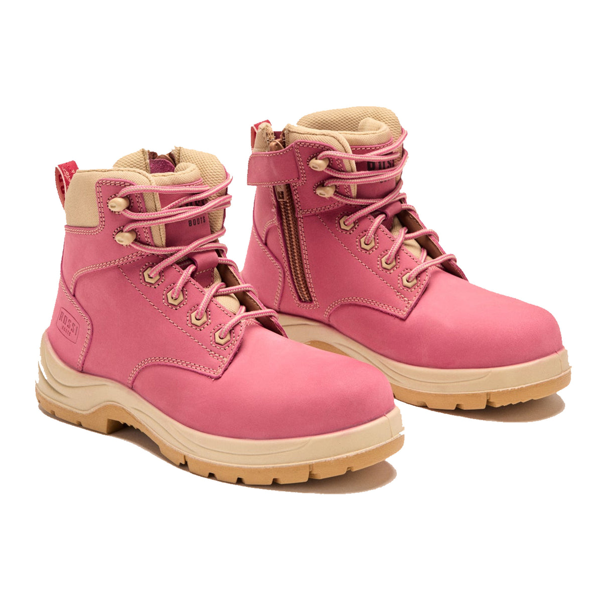 rossi ladies hope ironlite safety boot in pink