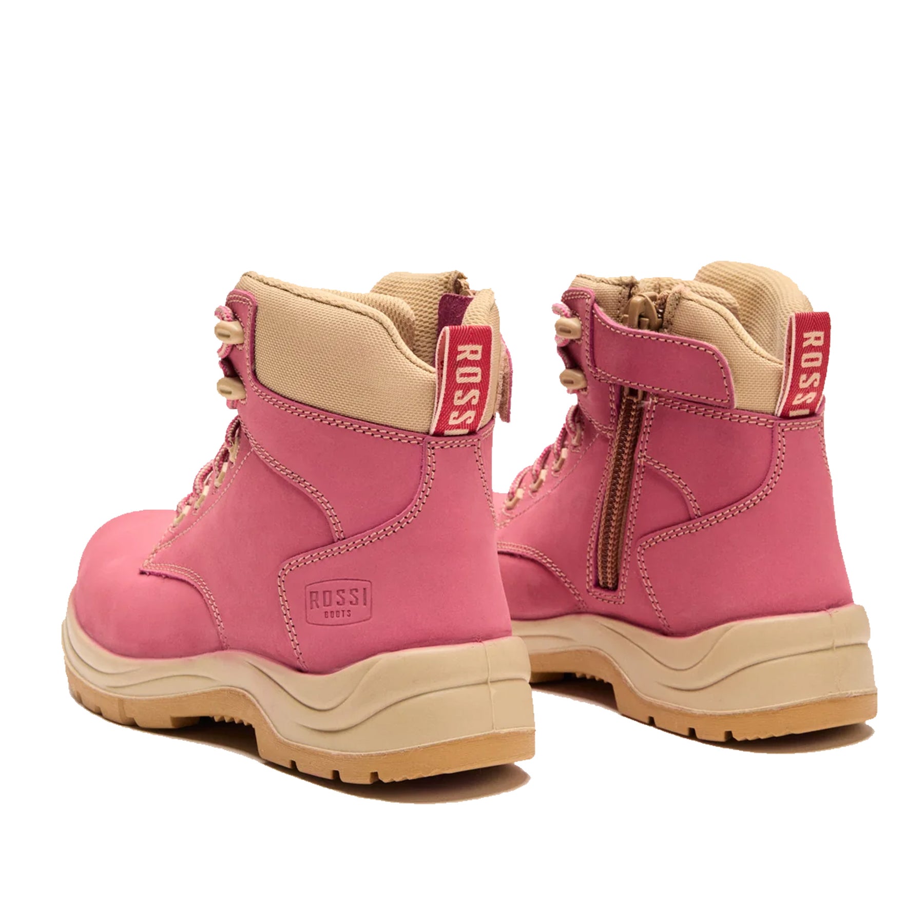 rossi ladies hope ironlite safety boot in pink