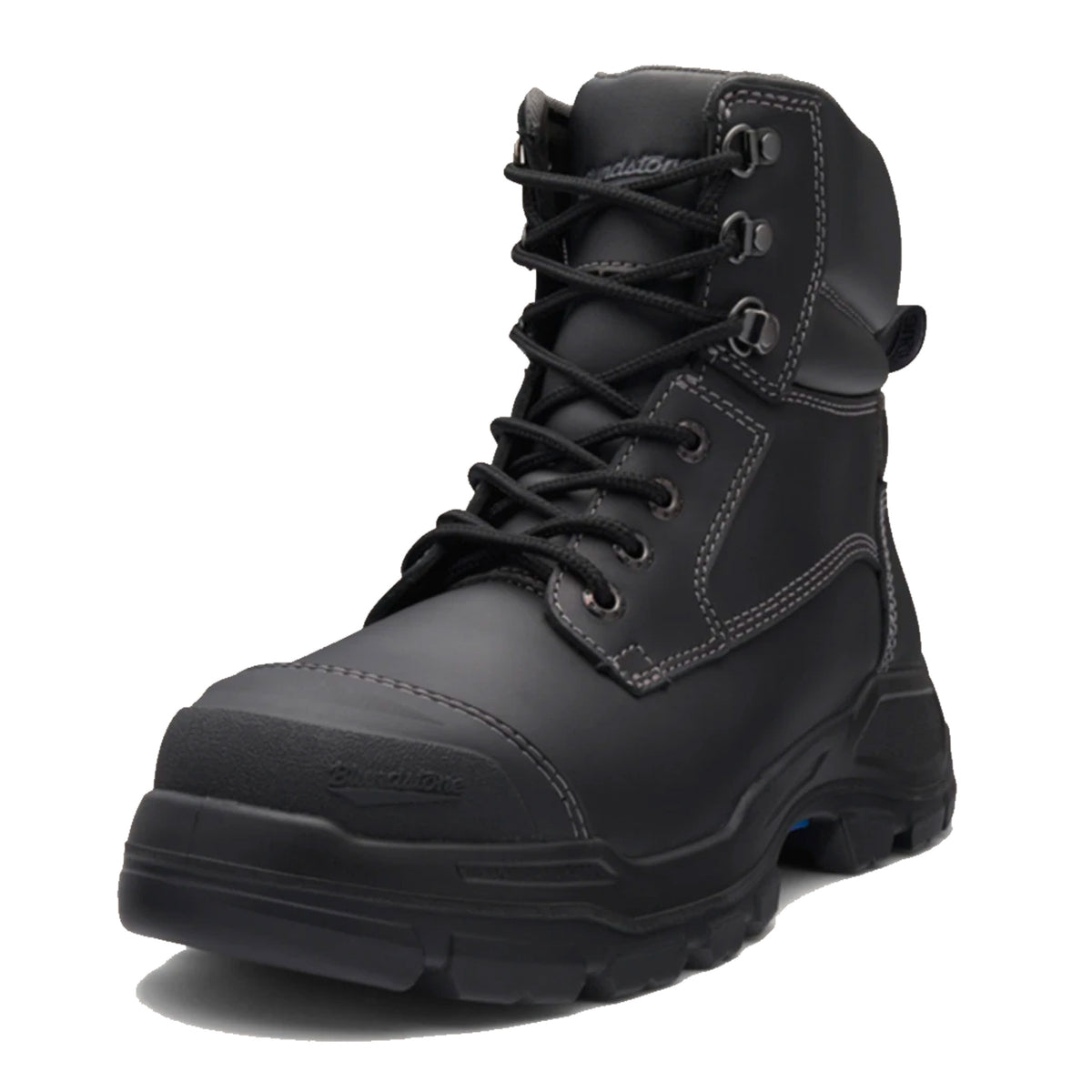 blundstone rotoflex zip side boot in black