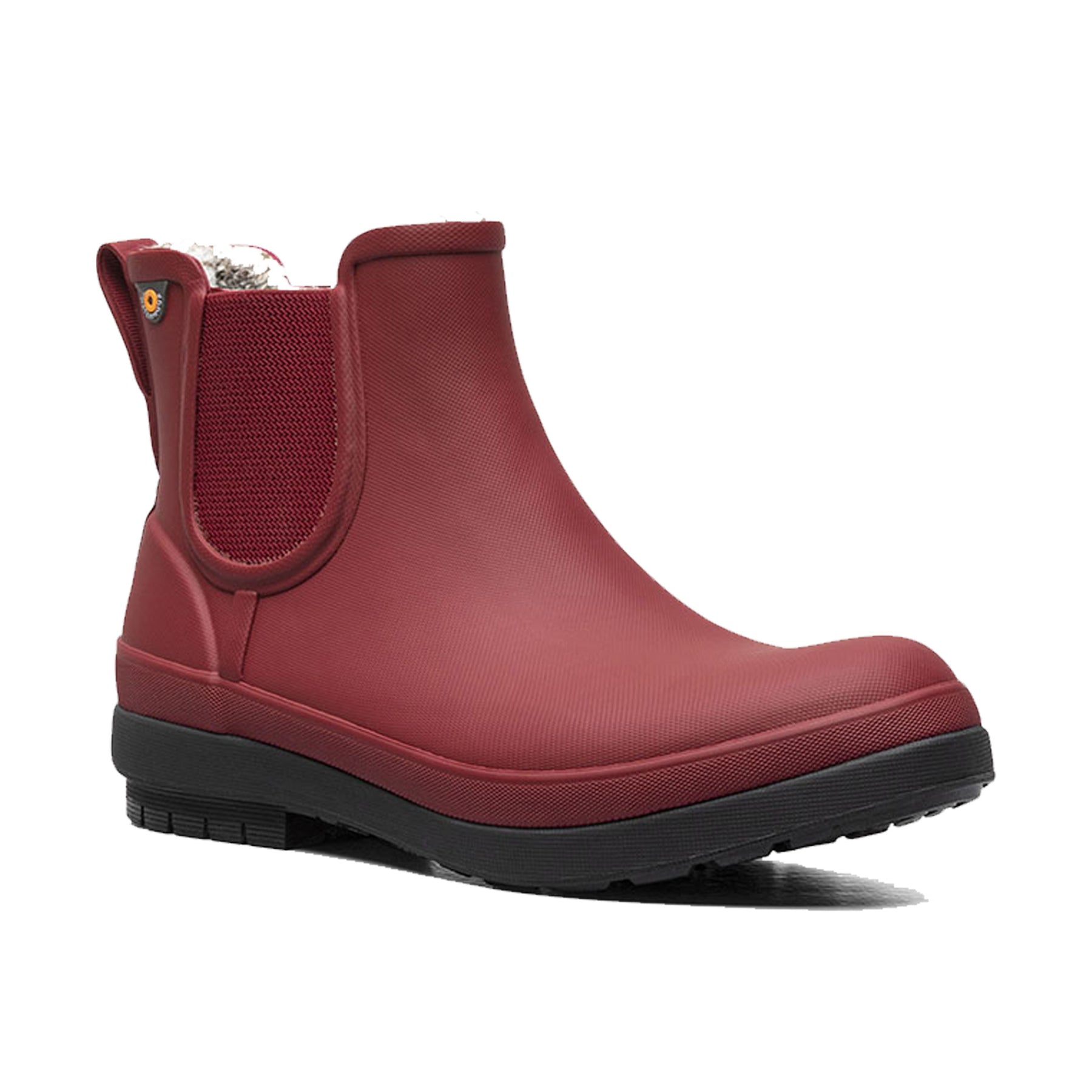 AMANDA CHELSEA II - BURGUNDY - ELASTIC SIDED WATERPROOF BOOT - 972703