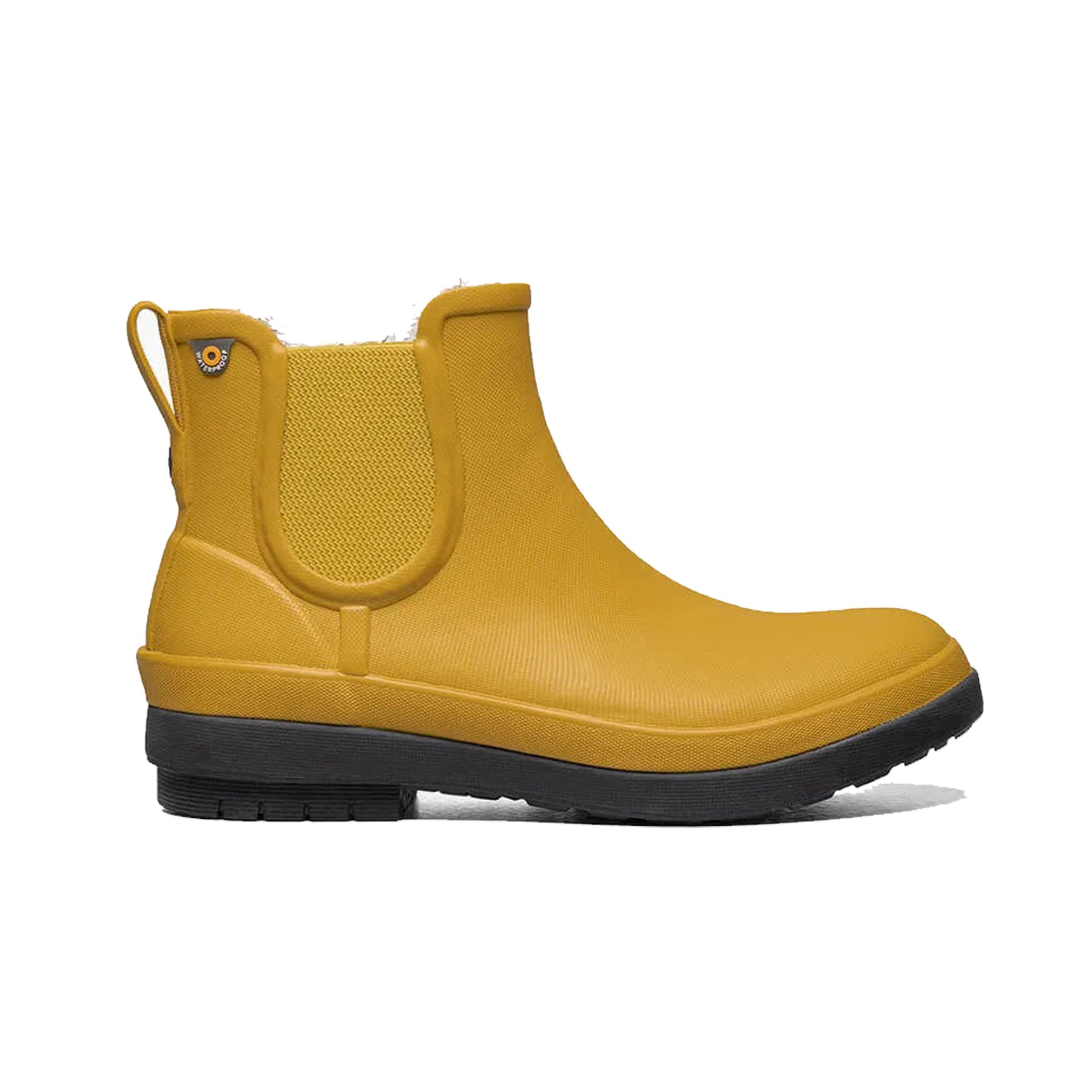 AMANDA CHELSEA II - MUSTARD - ELASTIC SIDED WATERPROOF BOOT - 972703