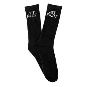 jet pilot bamboo crew work sock in black