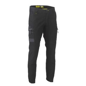 BISLEY FLX AND MOVE STRETCH CARGO CUFFED PANTS IN BLACK