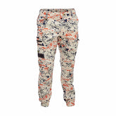 bisley flx and move stretch camo cargo pants in orange paint splatter
