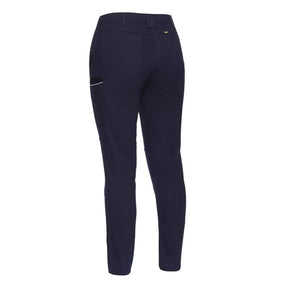 bisley womens mid rise stretch cotton pants in navy