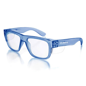 safestyle fusions blue frame with clear lens