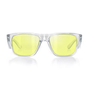 safestyle fusions clear frame with yellow lens