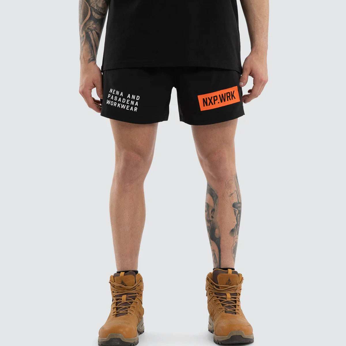 nxp hybrid rugby short in jet black