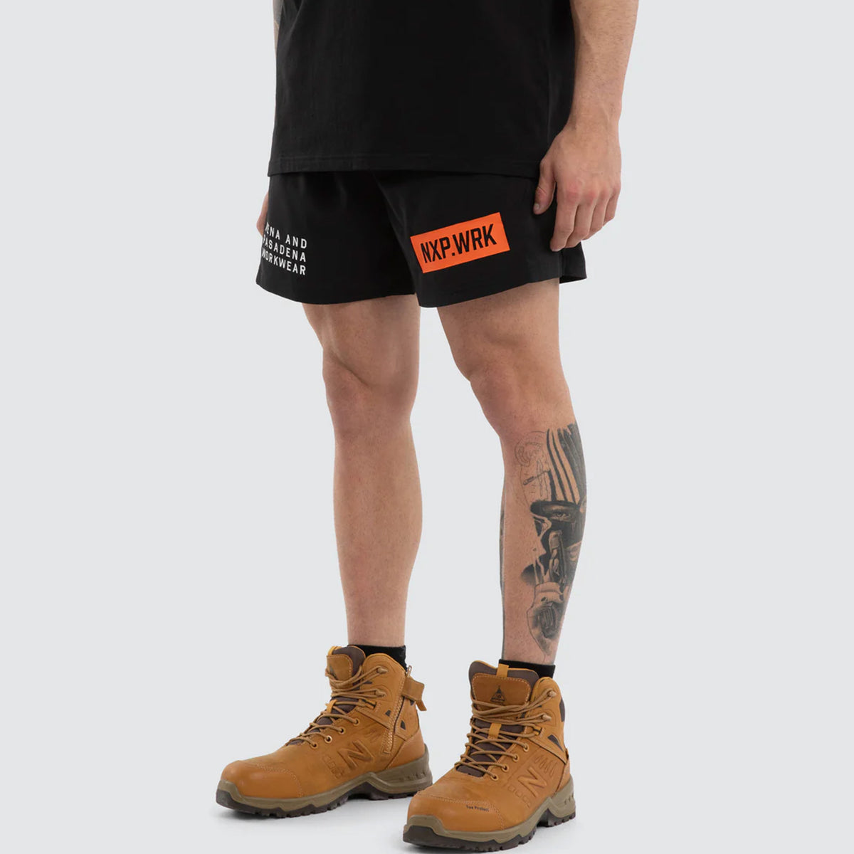 nxp hybrid rugby short in jet black