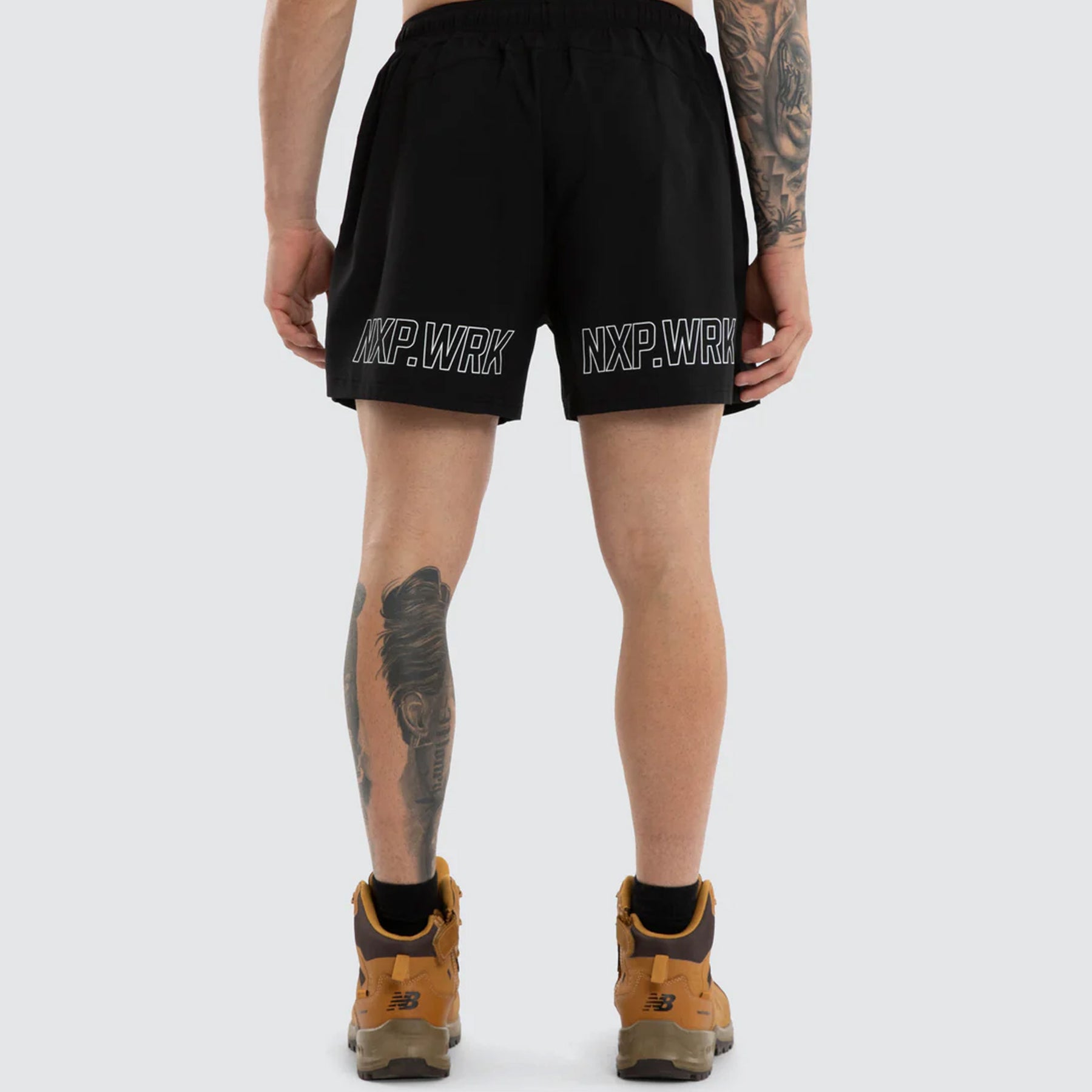 nxp hybrid rugby short in jet black