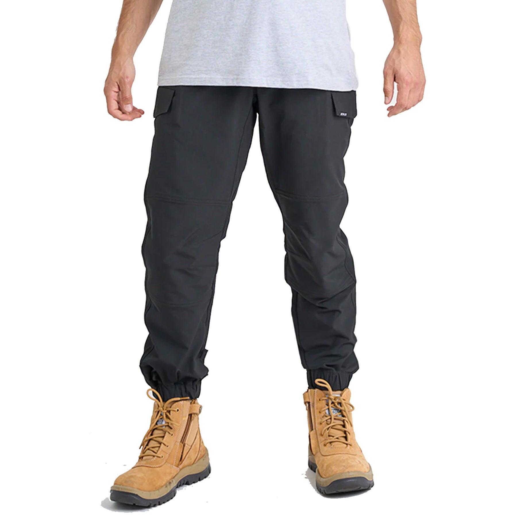 jet pilot jet lite hybrid elastic waist cuffed pant in black