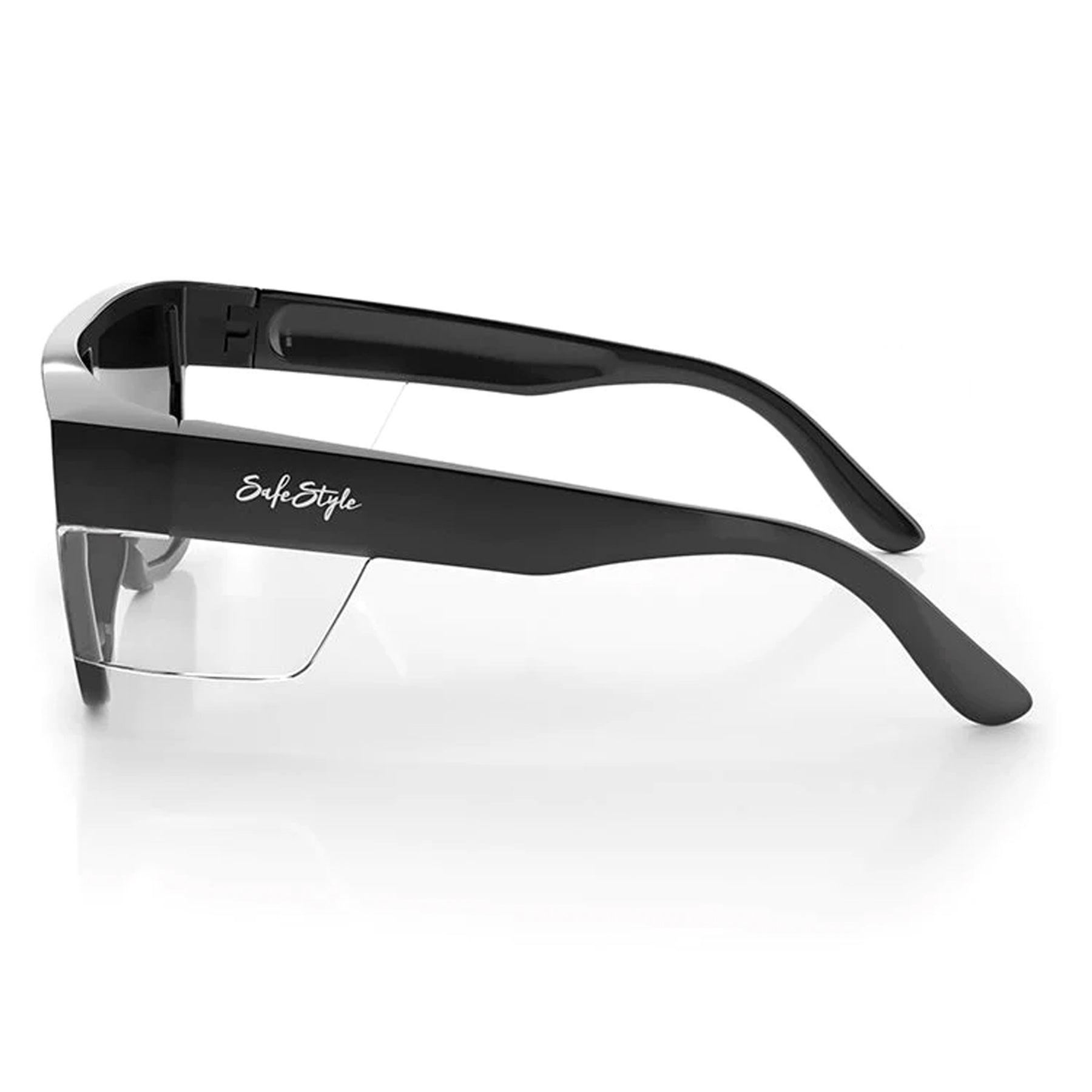 safestyle primes black frame with tinted glasses