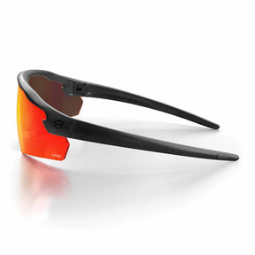 safestyle phantoms matte black frame with red reflector lens