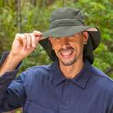 cancer council marvin bucket hat in khaki