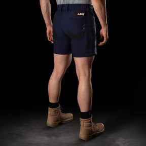 bad next waterproof elastic waist short shorts in navy