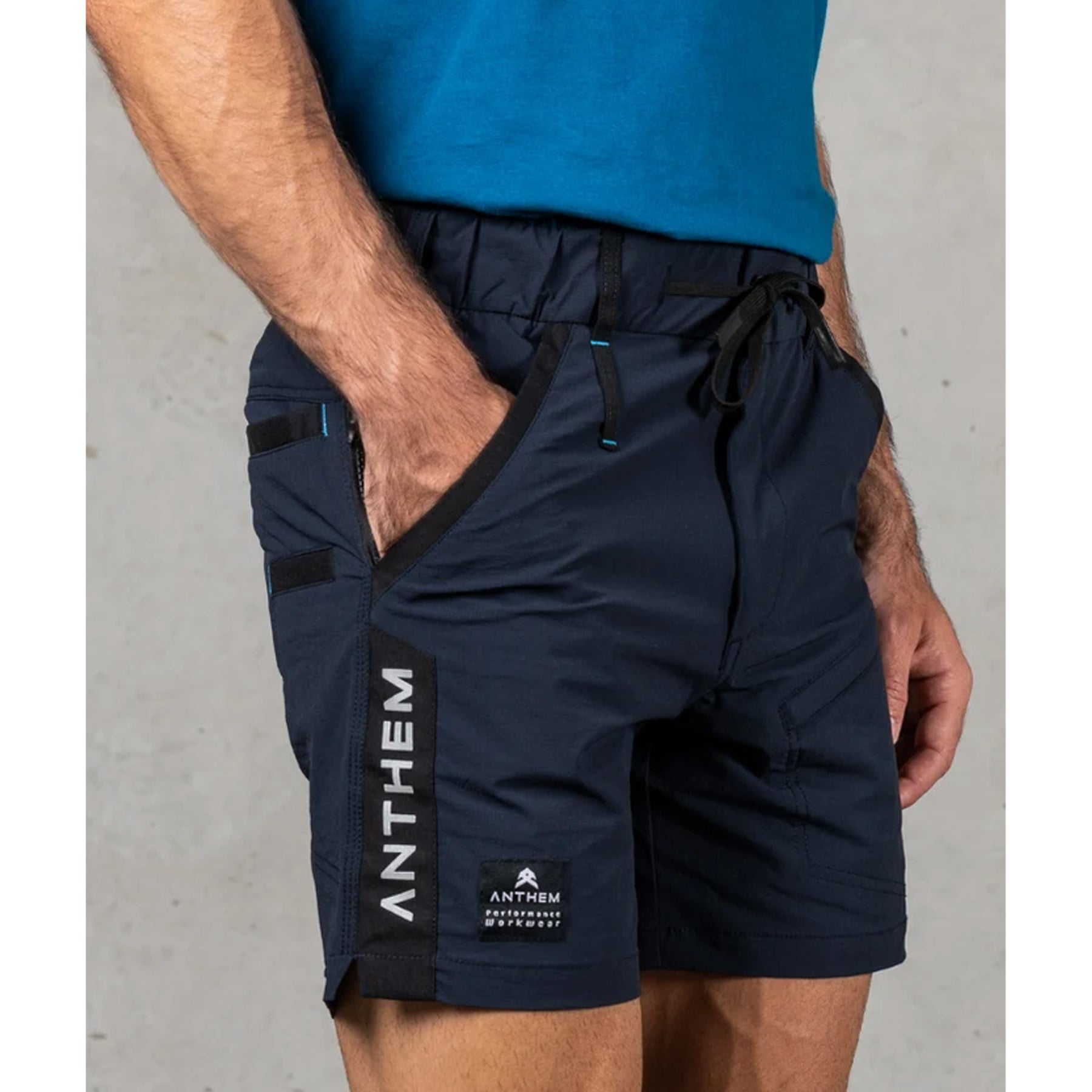 anthem workwear triumph short in navy