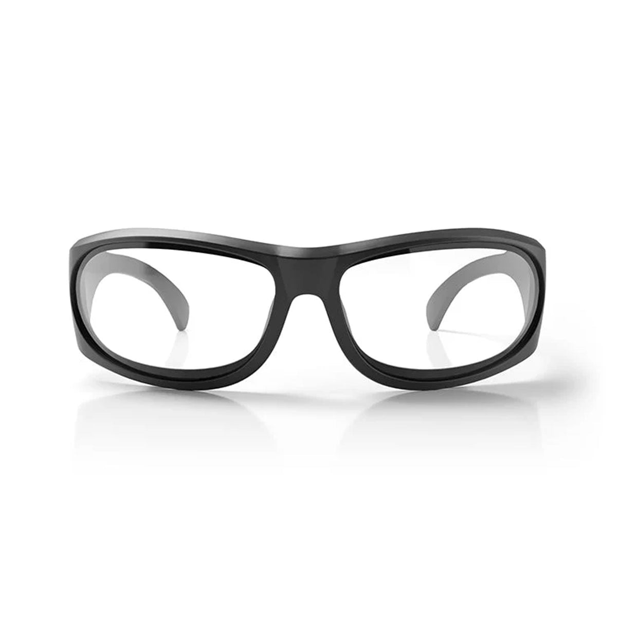 safestyle sonics matte black frame with clear lens