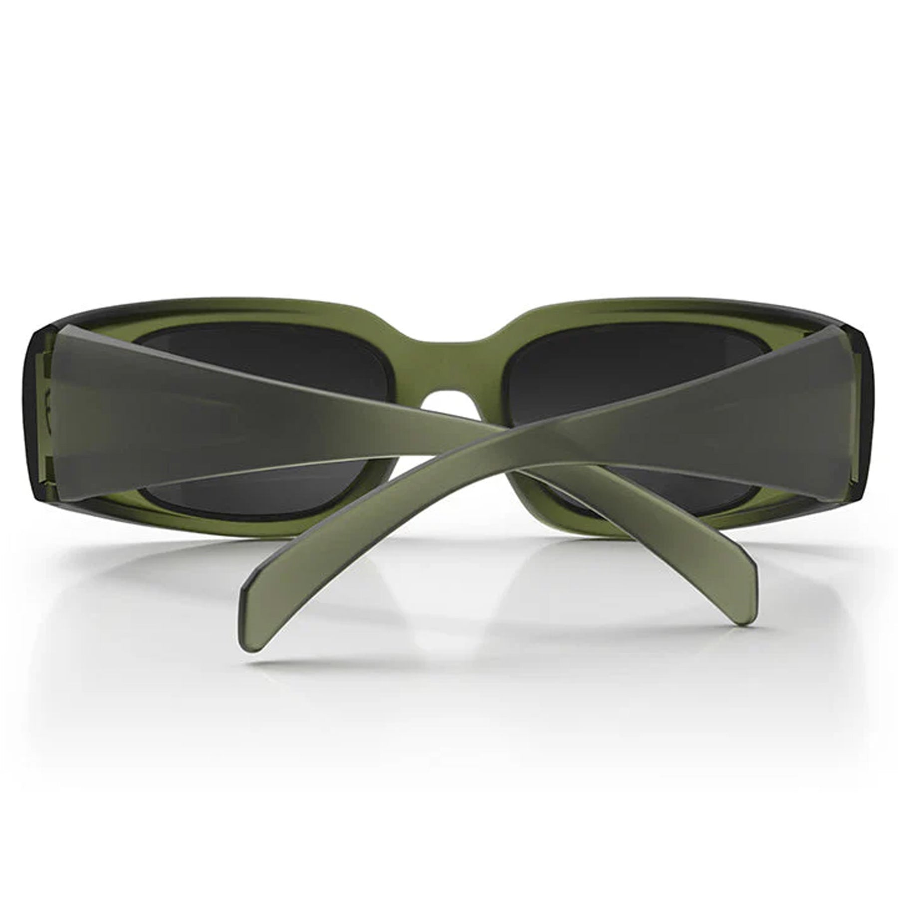 SAFESTYLE AURAS MATTE MOSS GREEN FRAME - GREY POLARISED LENS