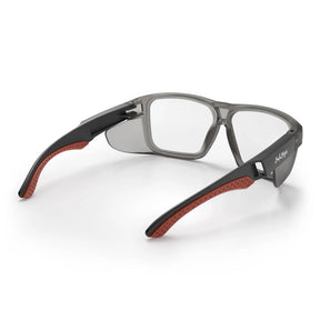 safestyle converts matte graphite red frame with clear lens