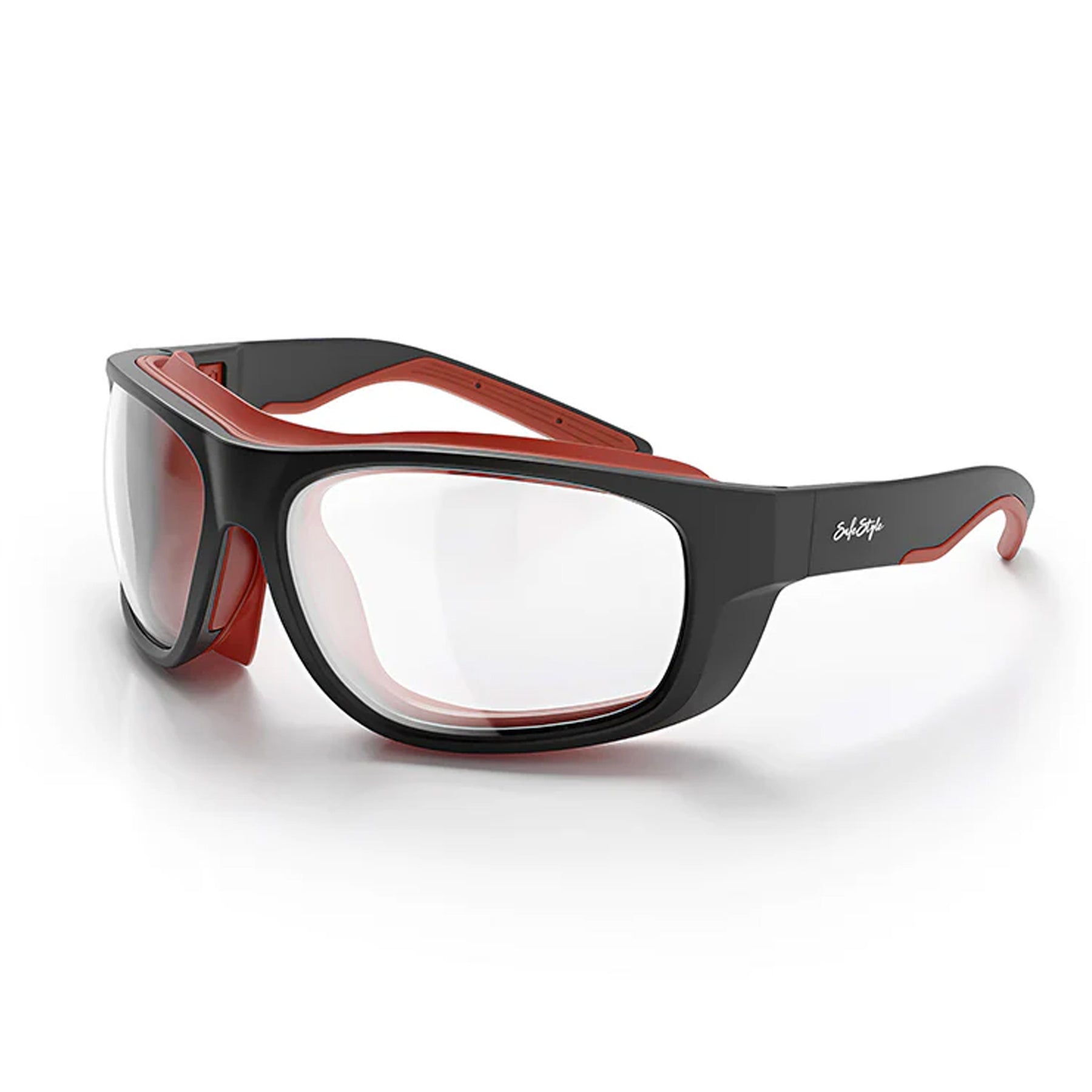 SWITCHES MATTE BLACK/RED FRAME - CLEAR LENS - SPSW1-0000