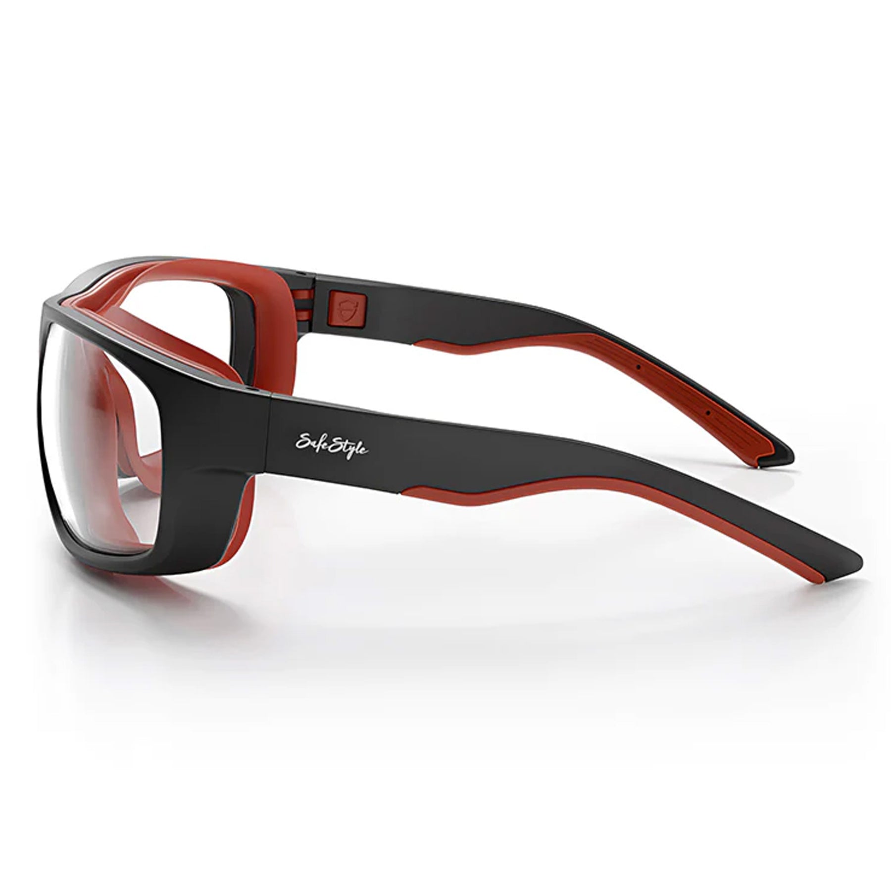 SWITCHES MATTE BLACK/RED FRAME - CLEAR LENS - SPSW1-0000
