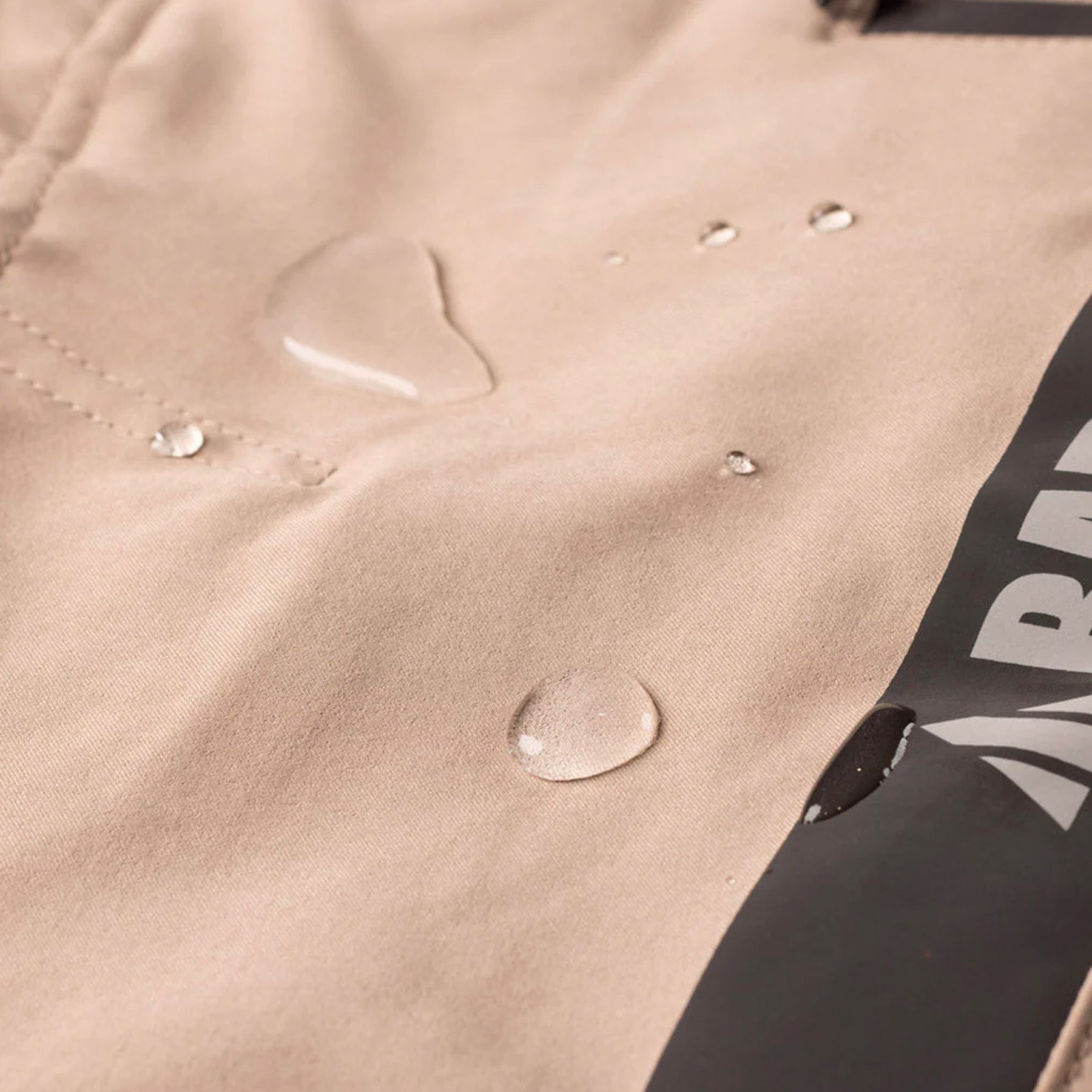 bad workwear next waterproof elastic waist cuffed work pants in khaki
