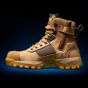 fxd waterproof nitrolite workboots in wheat