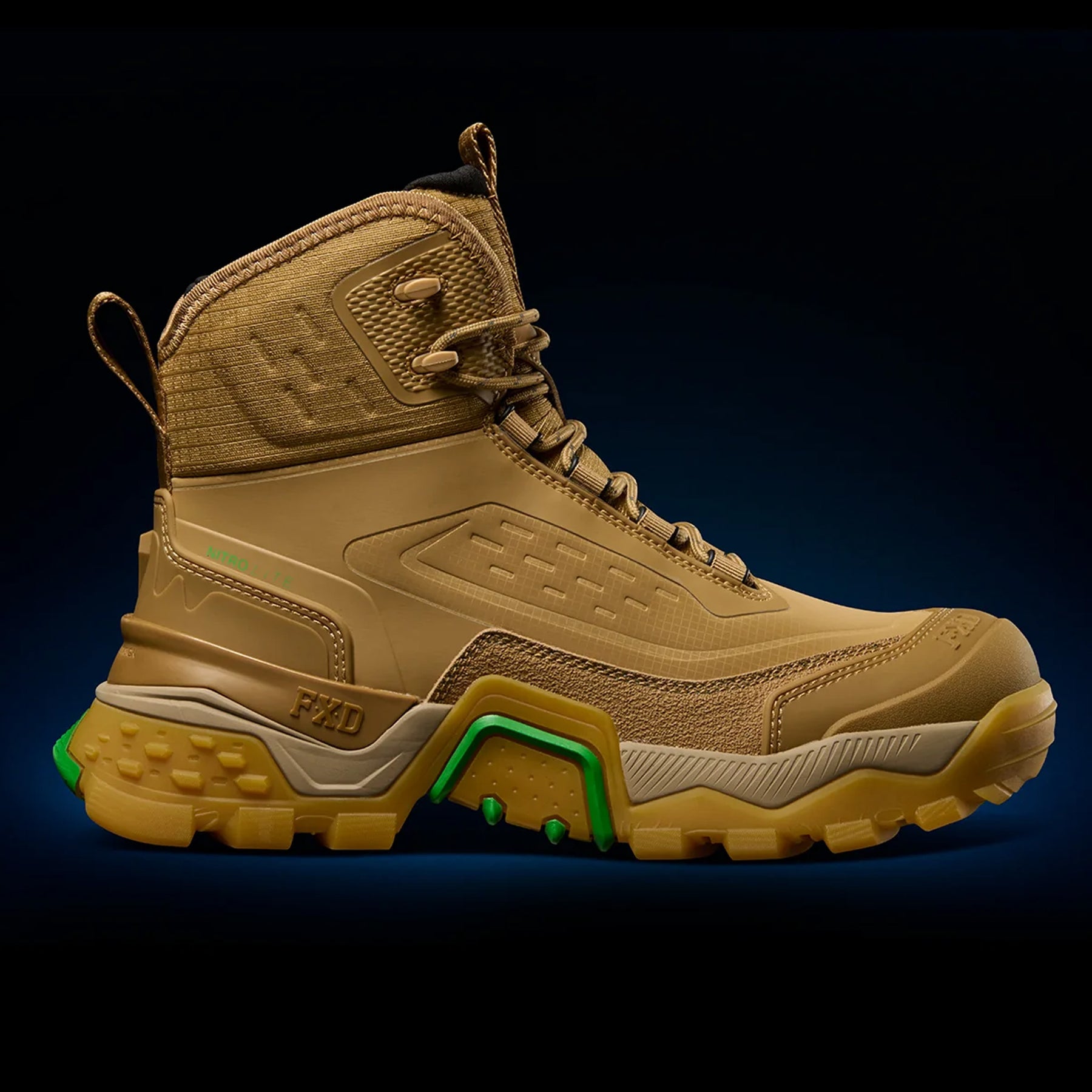 fxd evo-1 next gen safety boot in wheat