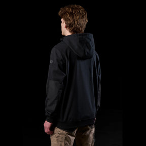 fxd BONDED 3-LAYER MEMBRANE FLEECE ZIP HOODIE in black
