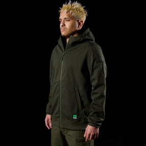 fxd BONDED 3-LAYER MEMBRANE FLEECE ZIP HOODIE in green