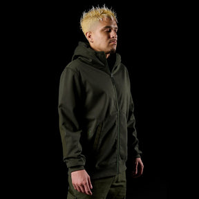 fxd BONDED 3-LAYER MEMBRANE FLEECE ZIP HOODIE in green