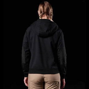 fxd womens zip fleece hoodie in black