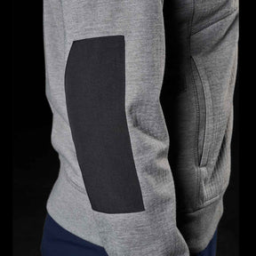 fxd womens zip fleece hoodie in charcoal