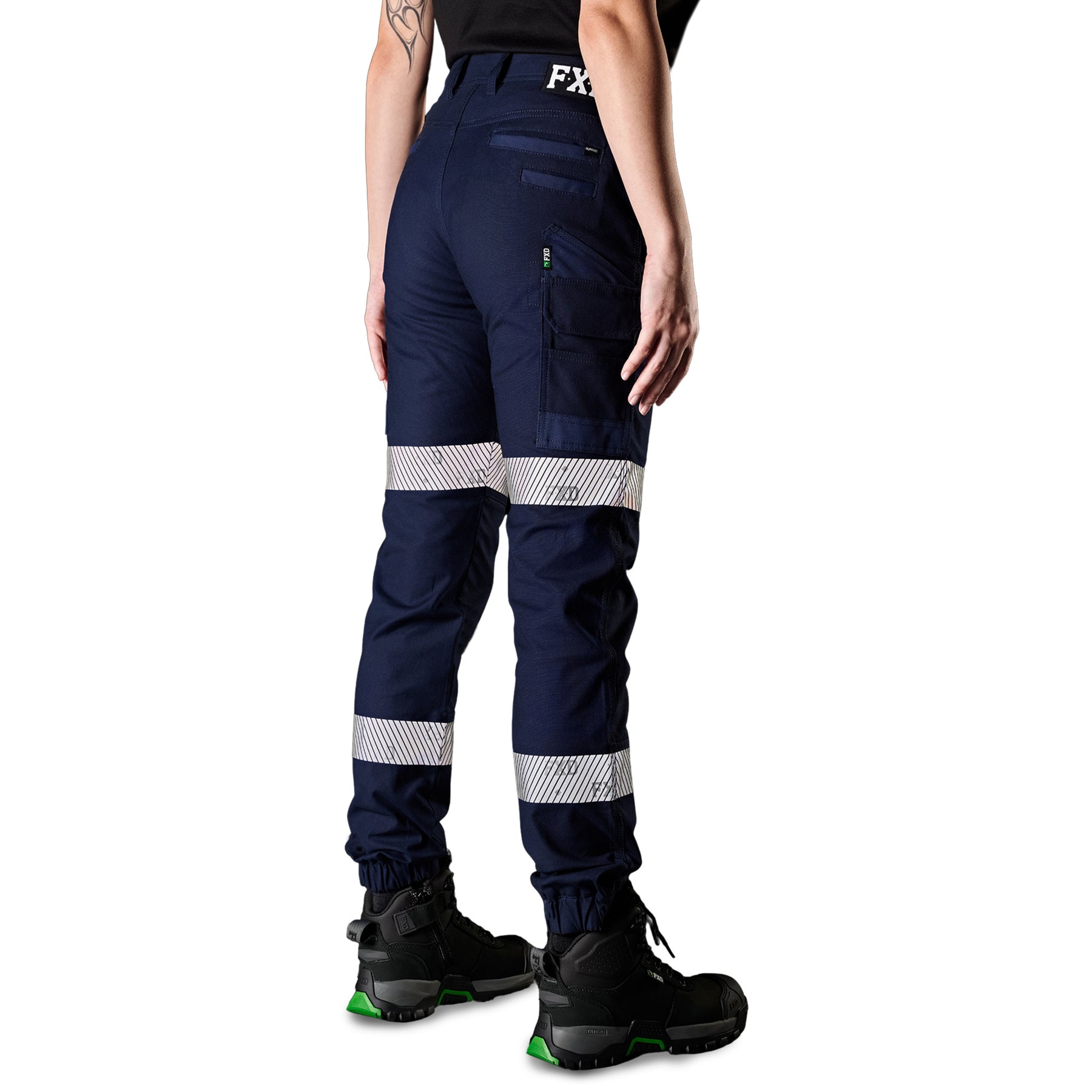 fxd womens reflective cuffed work pants