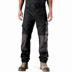 fxd canvas work pants in black