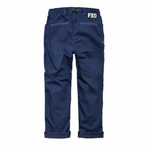 fxd elastic waist work pants in navy