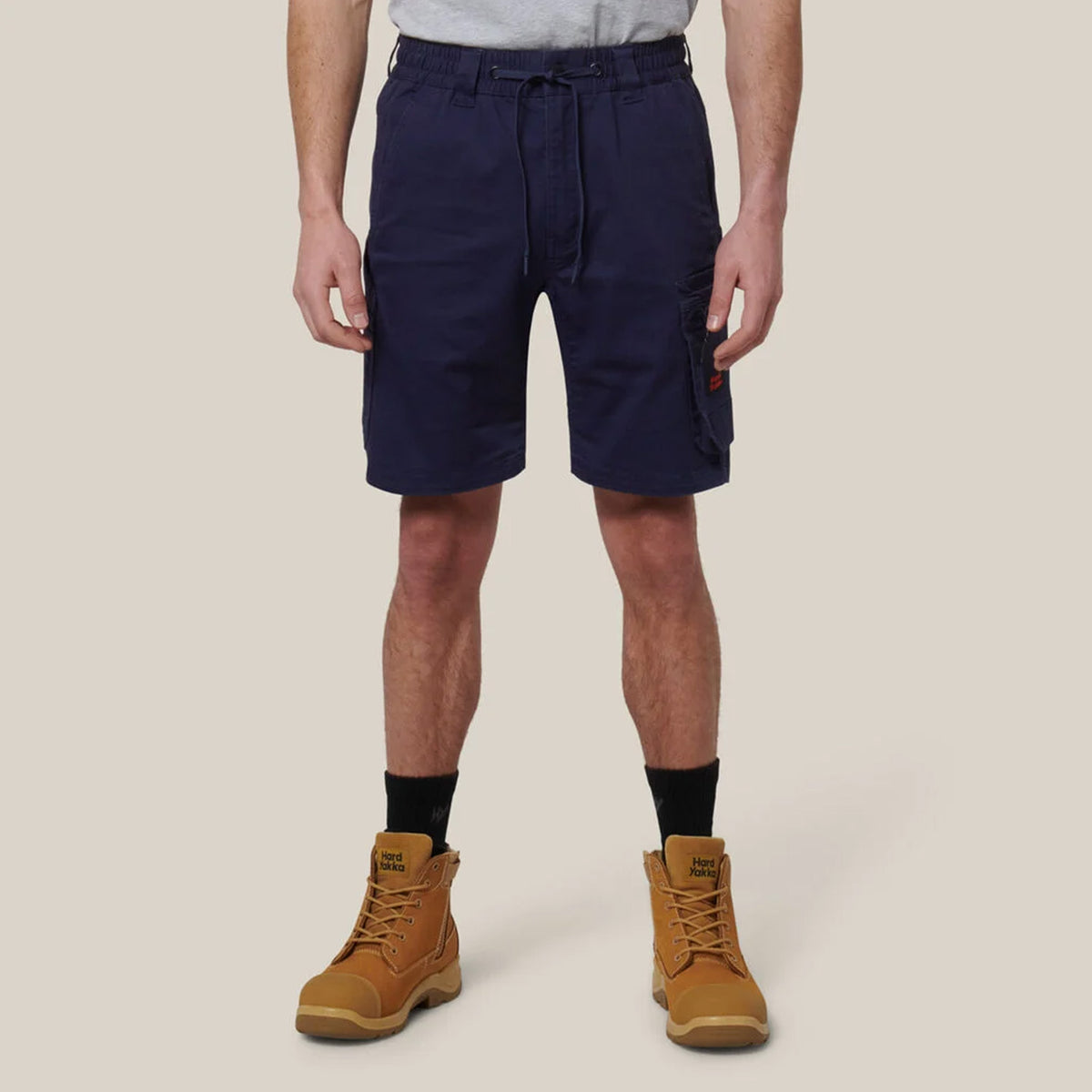 hard yakka TOUGHMAX MID SHORT in navy