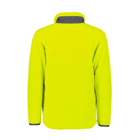 syzmik streetworx full zip sherpa fleece in yellow