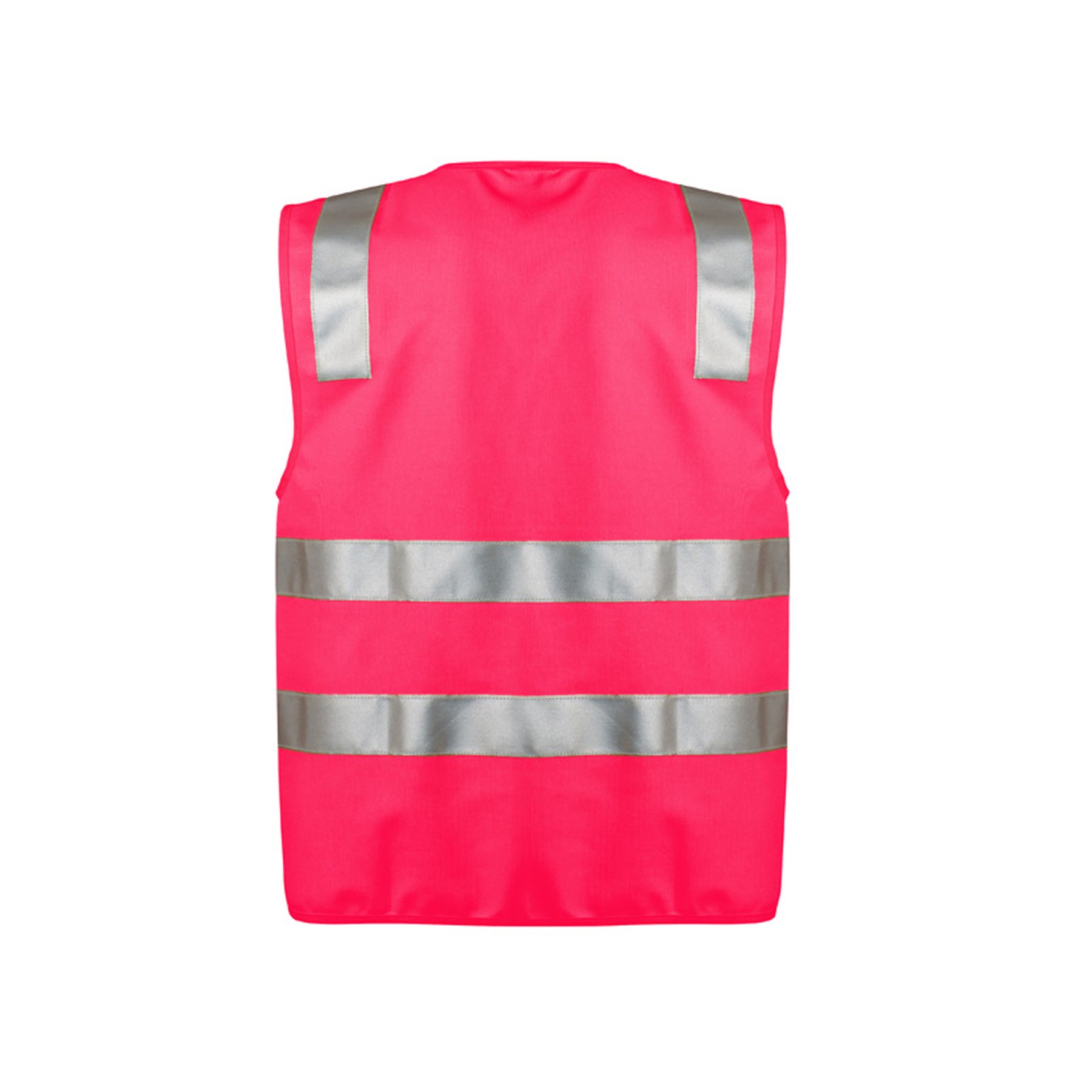 HI VIS FULL ZIP VEST - PINK - ZV998