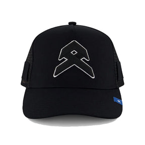 anthem workwear icon trucker cap in black