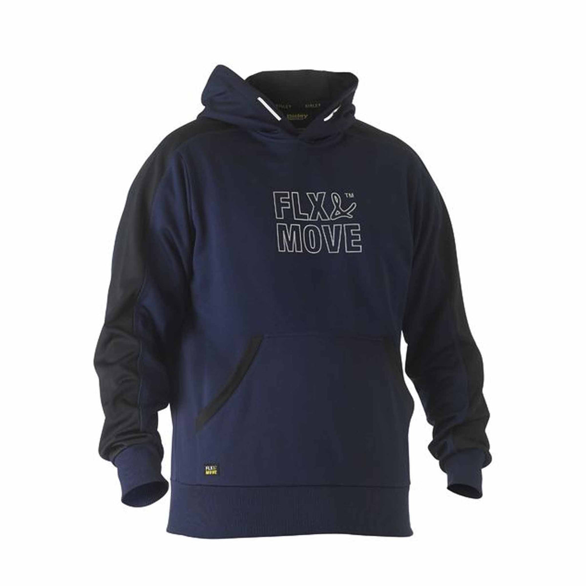 bisley flx and move recycle pullover hoodie in navy