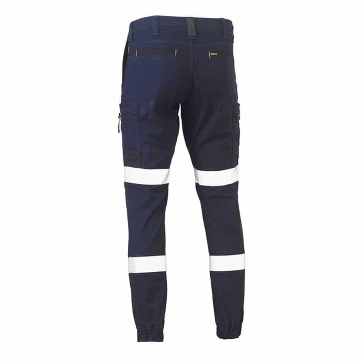 bisley flx and move taped stretch cargo cuffed pants in navy